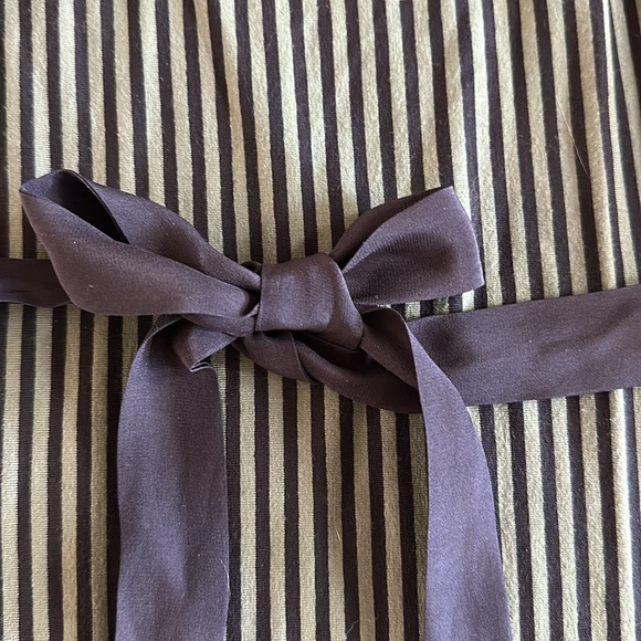 Vintage Betsey Johnson green and black striped dress size Med. - Picture 3 of 6